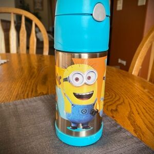 Minion Despicable Me 3 Blue and Silver Thermos